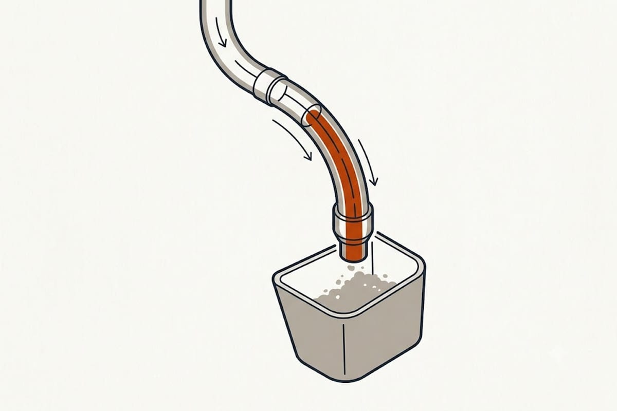 Trap, line and drain